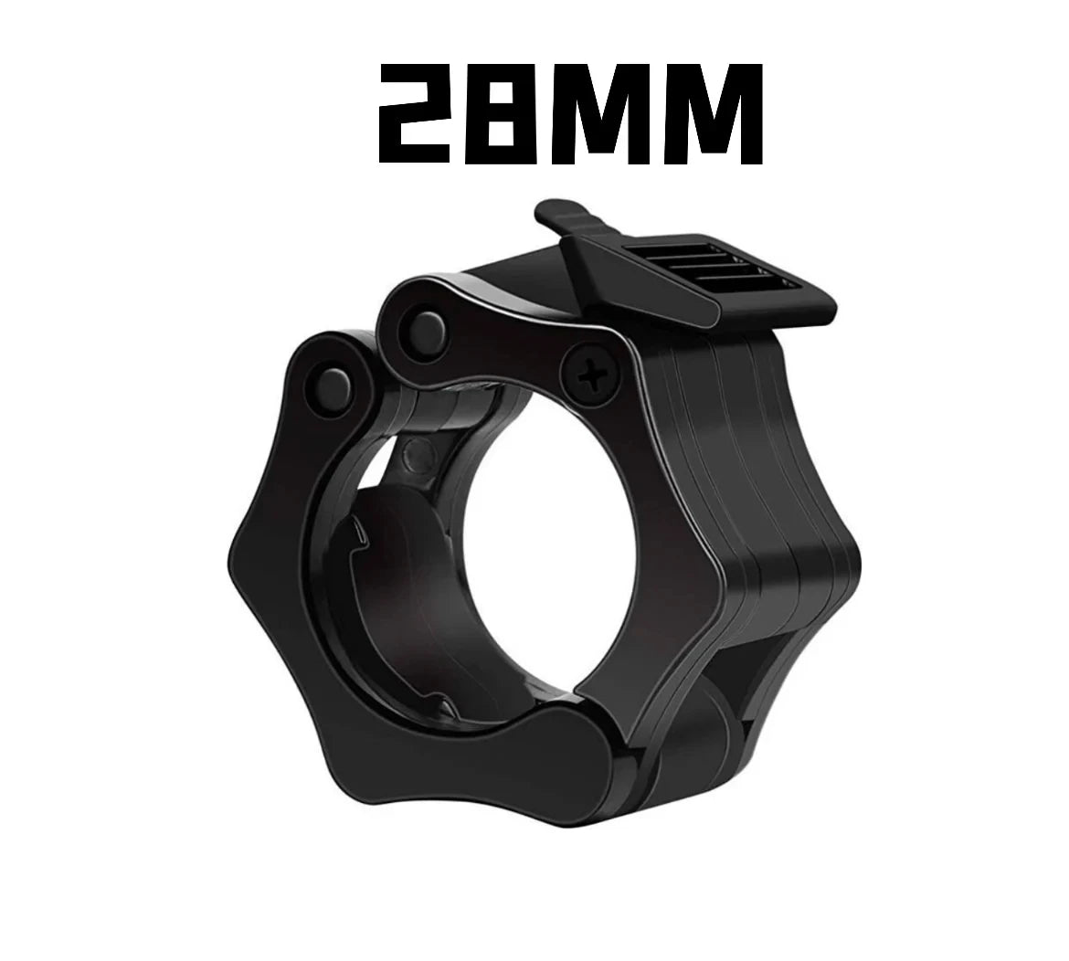 Cierres para Barra Olímpica – Accesorios para Pesas y Mancuernas (25mm / 28mm / 30mm)