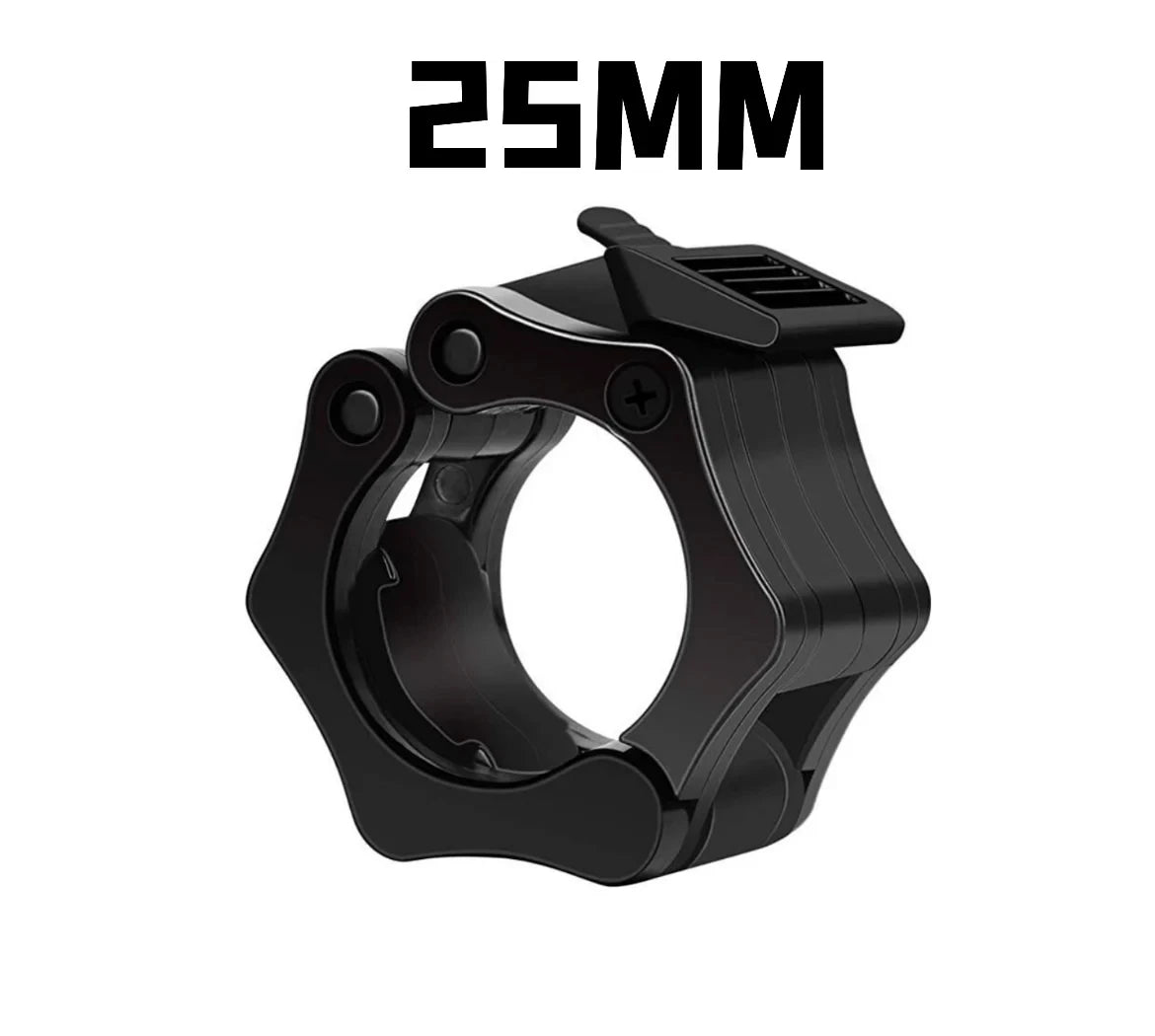 Cierres para Barra Olímpica – Accesorios para Pesas y Mancuernas (25mm / 28mm / 30mm)