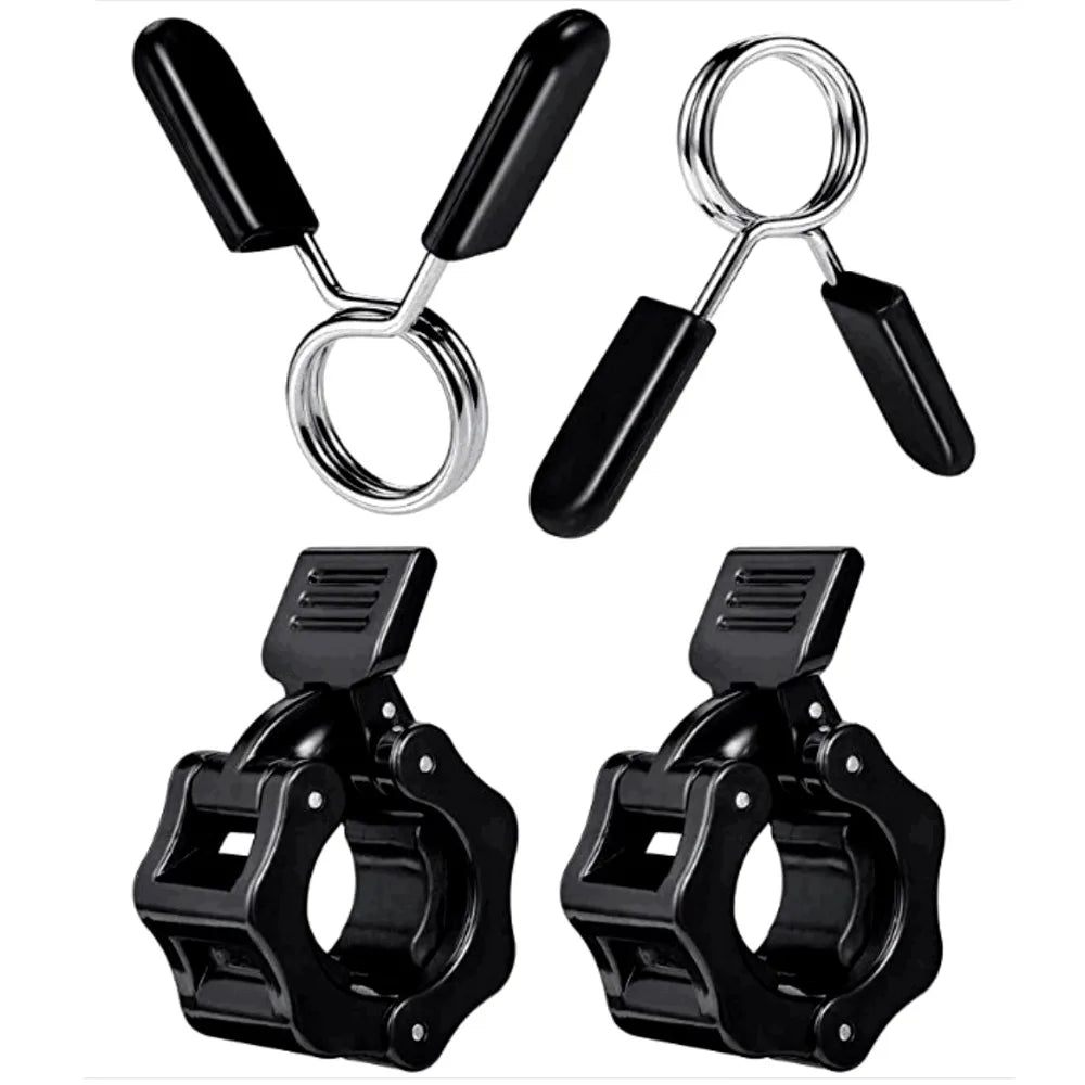 Cierres para Barra Olímpica – Accesorios para Pesas y Mancuernas (25mm / 28mm / 30mm)