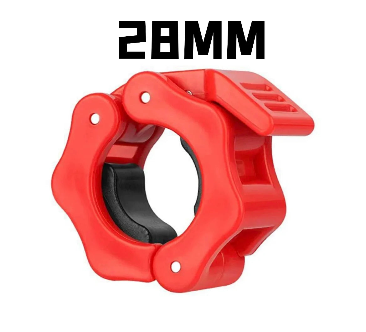 Cierres para Barra Olímpica – Accesorios para Pesas y Mancuernas (25mm / 28mm / 30mm)