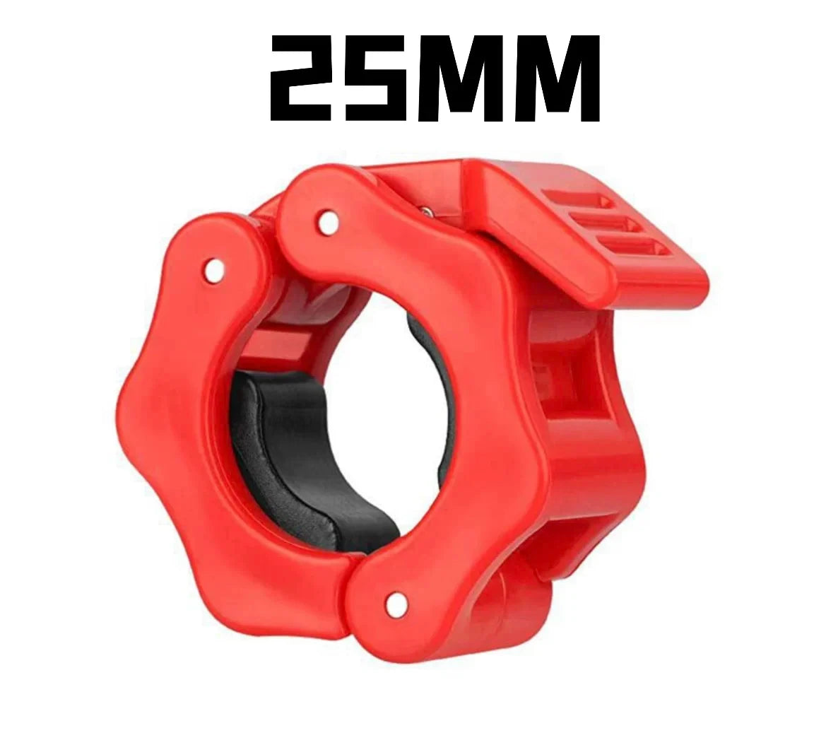 Cierres para Barra Olímpica – Accesorios para Pesas y Mancuernas (25mm / 28mm / 30mm)